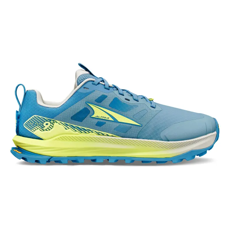 Lone Peak 9+ Chaussure trail Femmes - bleu, jaune lemon