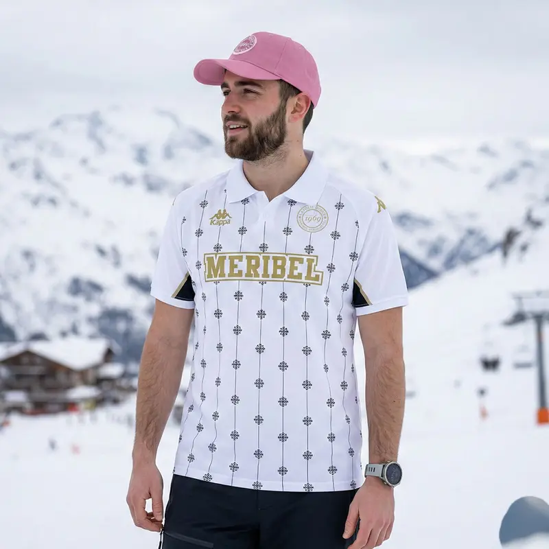 Maillot Claro Flocon Folie Douce Meribel 2025 Blanc Unisexe