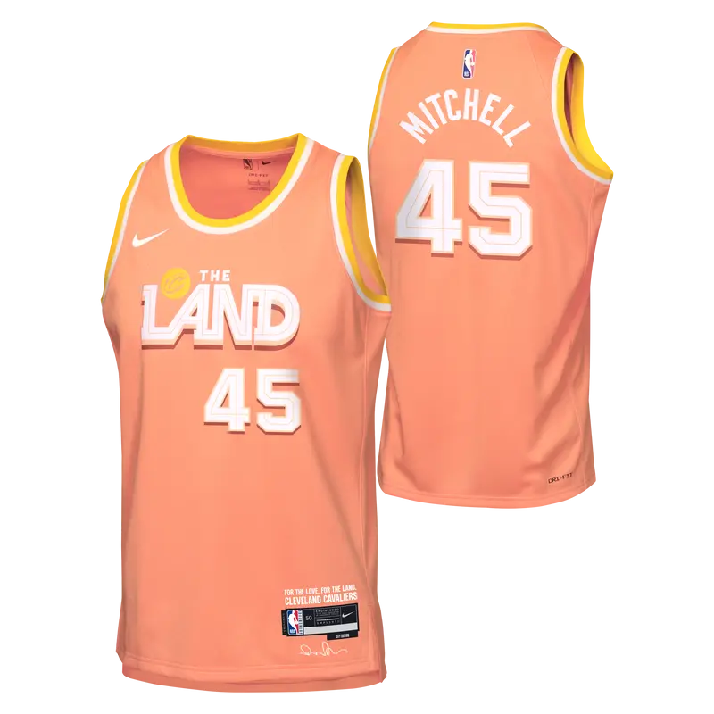 Maillot Enfant Nike NBA Cleveland Cavaliers City Edition Donovan Mitchell