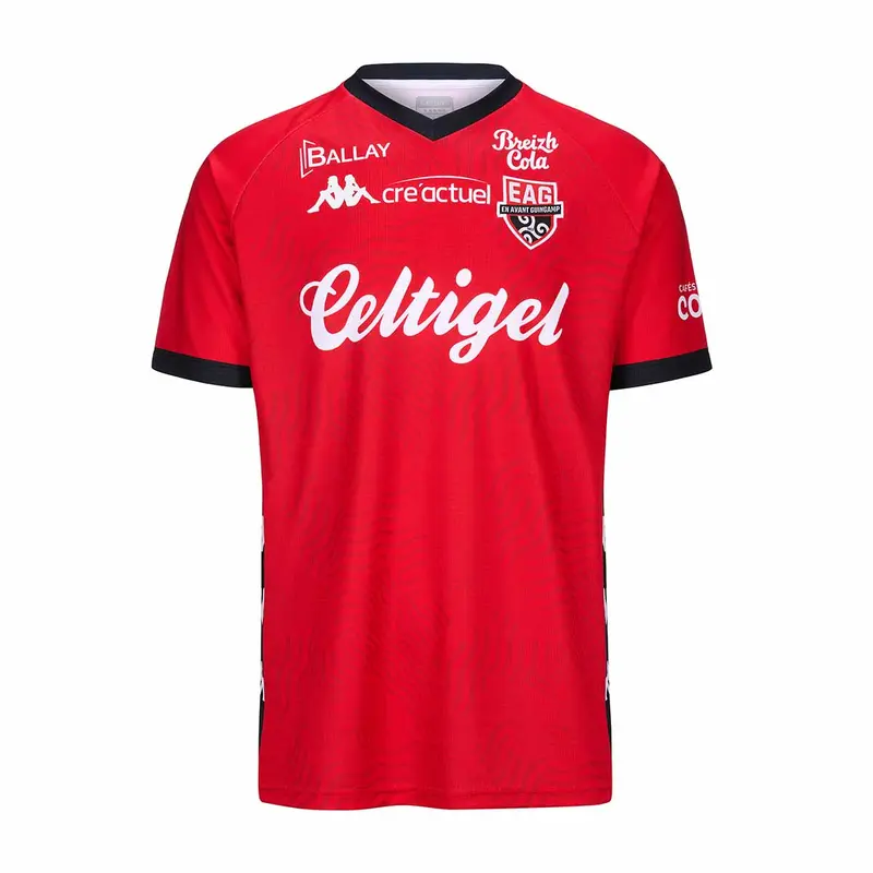 Maillot Guillo Kombat Home EA Guingamp 24/25 Rouge Enfant
