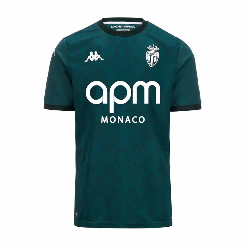 Maillot Kombat Away AS Monaco 24/25 Vert Enfant