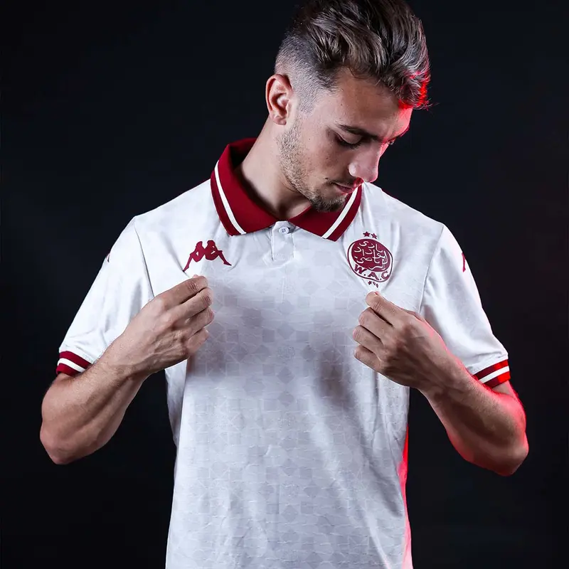 Maillot Kombat Away WC Wydad AC 25/26 Blanc Homme