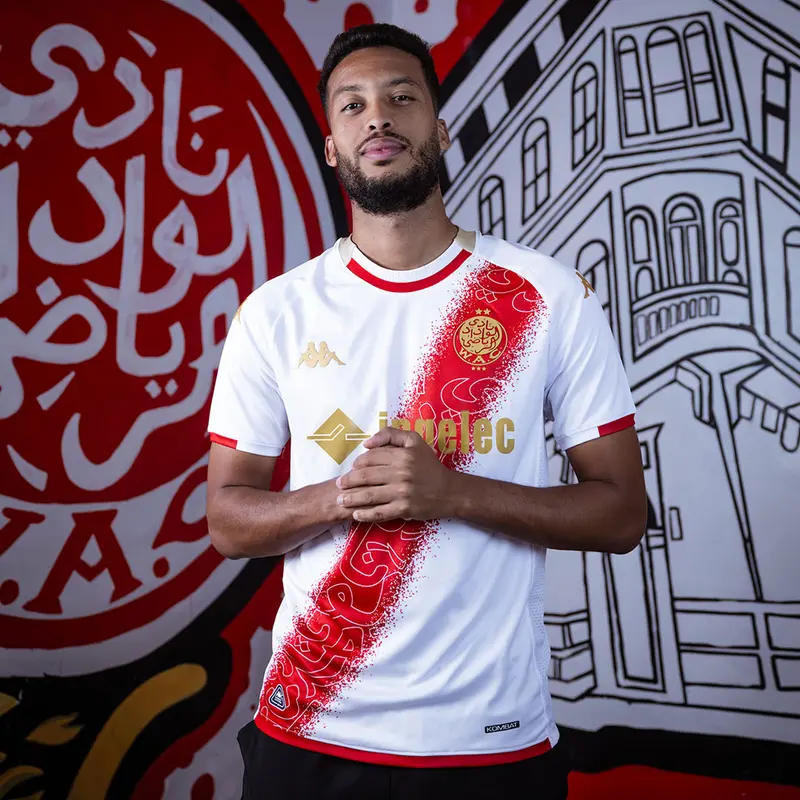 Maillot Kombat Away Wydad AC 25/26 Blanc Homme