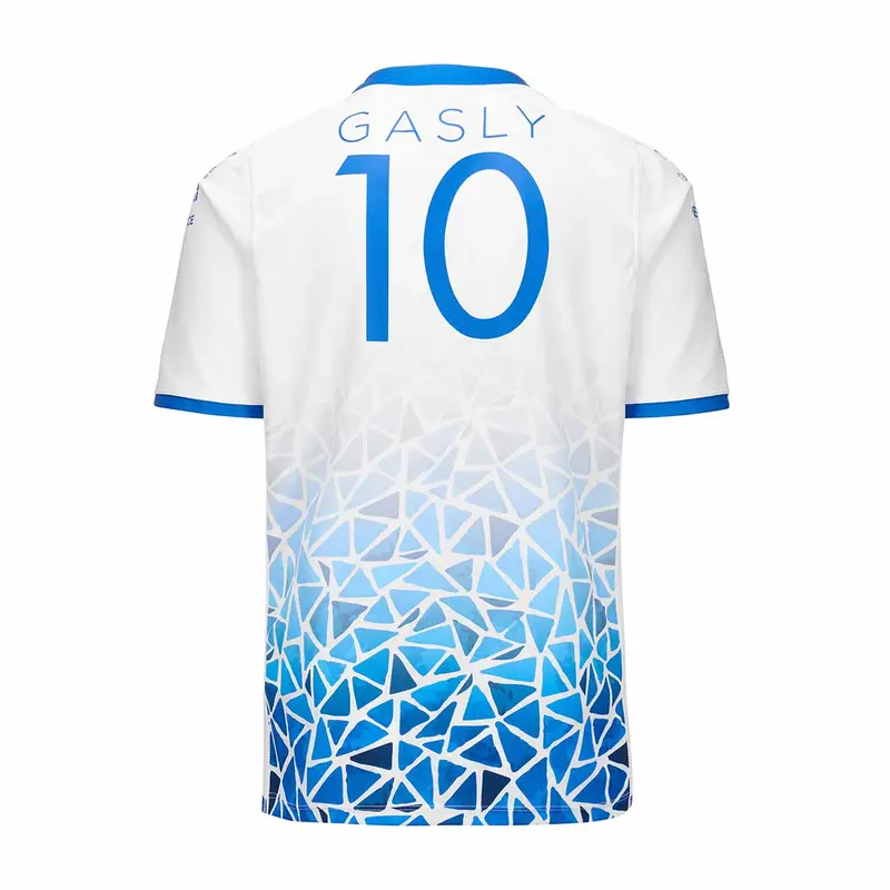 Maillot Kombat Barcelone Gasly BWT Alpine F1 Team 2024 Blanc Enfant