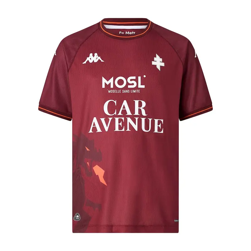 Maillot Kombat Home FC Metz 25/26 Grenat Enfant