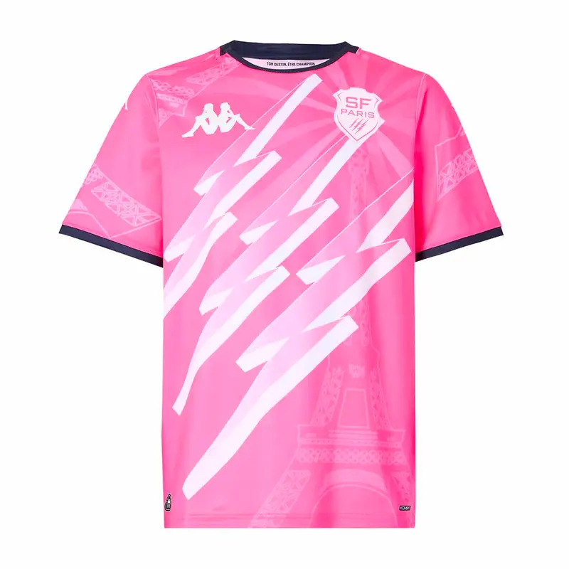 Maillot Kombat Home Stade Francais Paris 25/26 Rose Homme