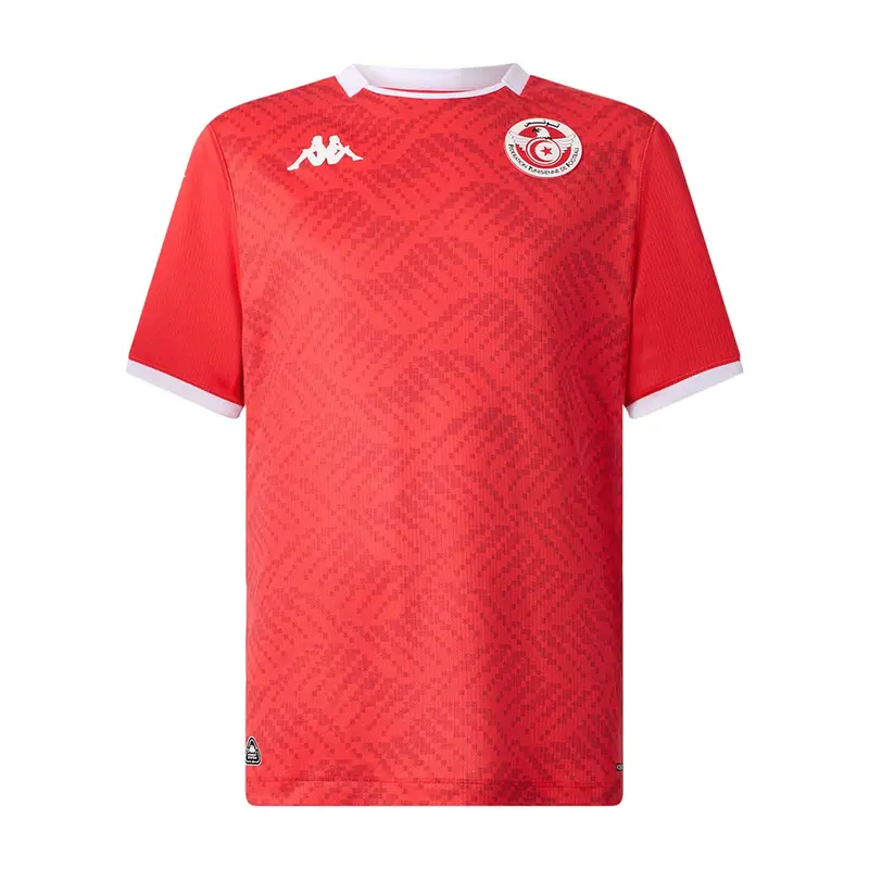 Maillot Kombat Home Tunisie 25/26 Rouge Enfant