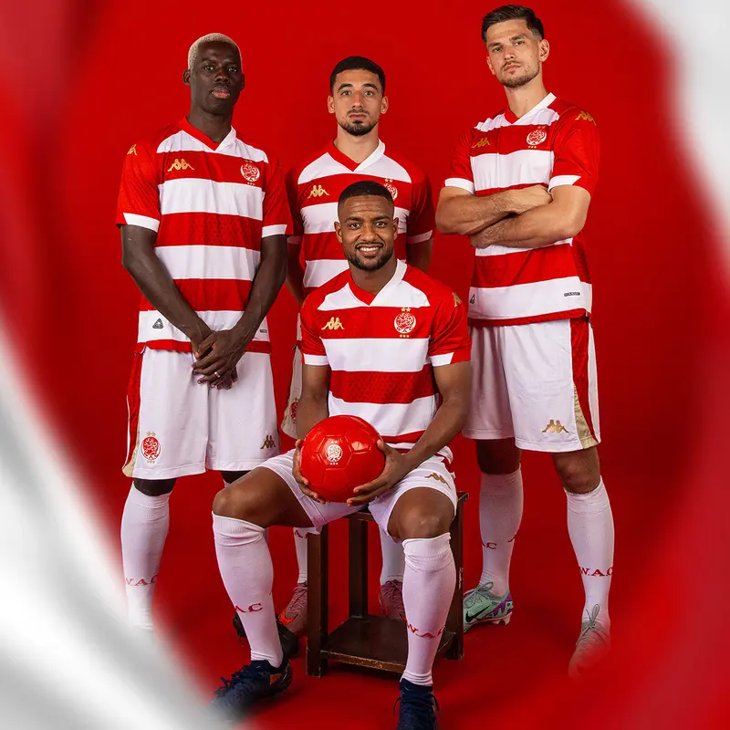 Maillot Kombat Home Wydad AC 25/26 Rouge Homme