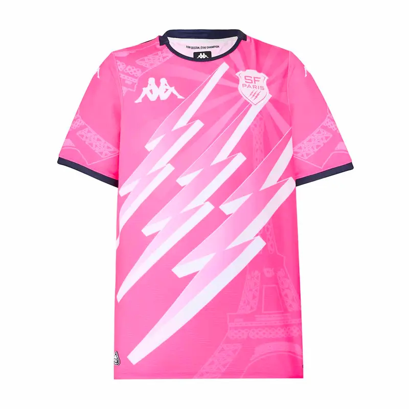 Maillot Kombat Pro Home Stade Francais Paris 25/26 Rose Homme
