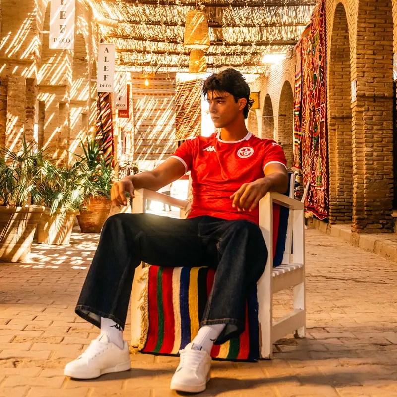 Maillot Kombat Pro Home Tunisie 25/26 Rouge Homme