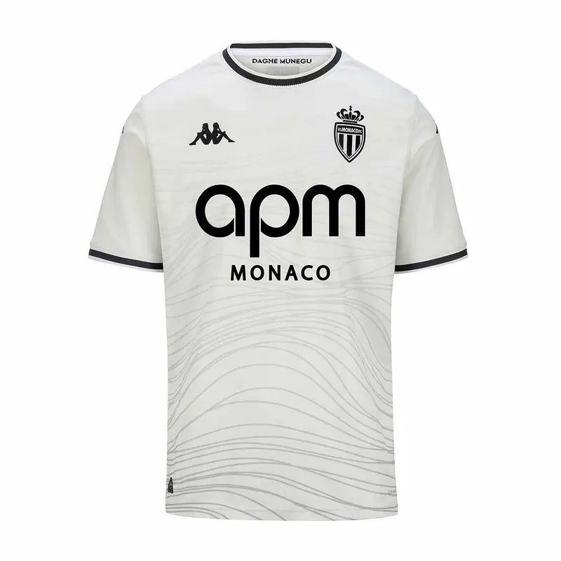 Maillot Kombat Third AS Monaco 24/25 Gris Enfant