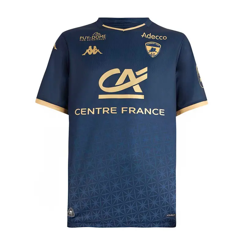 Maillot Kombat Third Clermont Foot 63 25/26 Bleu Enfant