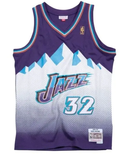 MAILLOT MITCHELL & NESS  RETRO UTAH JAZZ KARL MALONE 96
