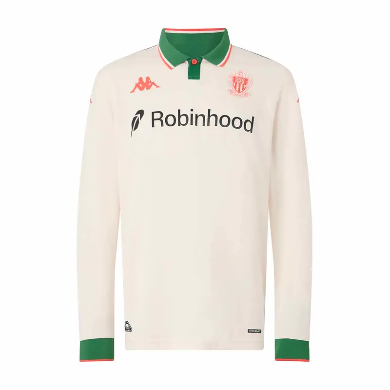 Maillot ML Kombat Away OGC Nice 25/26 Blanc Enfant