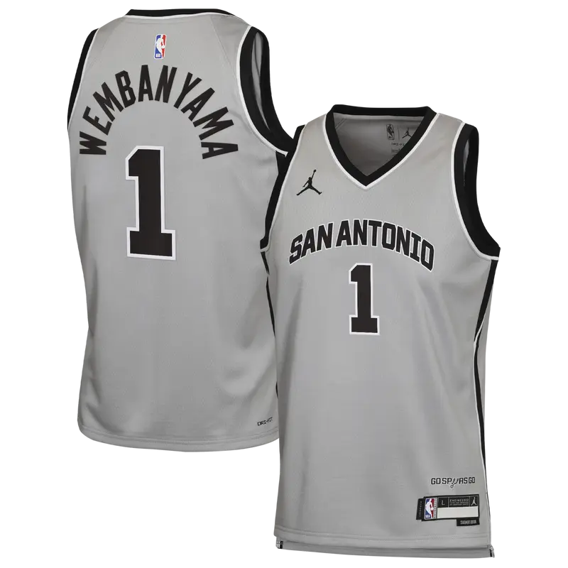 Maillot NBA Enfant Jordan Statement Victor Wembanyama San Antonio Spurs
