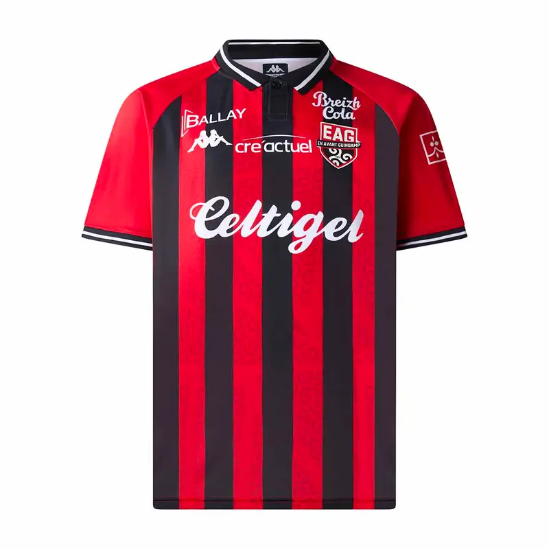 Maillot Neo Home EA Guingamp 25/26 Rouge Enfant