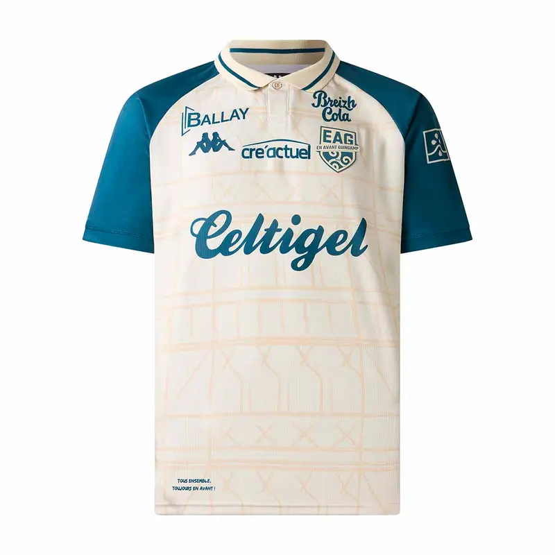 Maillot Neo Third EA Guingamp 25/26 Beige Enfant