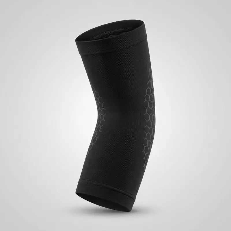 Manchon de Coude Compression Tricot Respirant - Noir