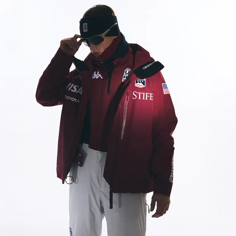 Manteau 6Cento 602C US Ski Team Rouge Homme