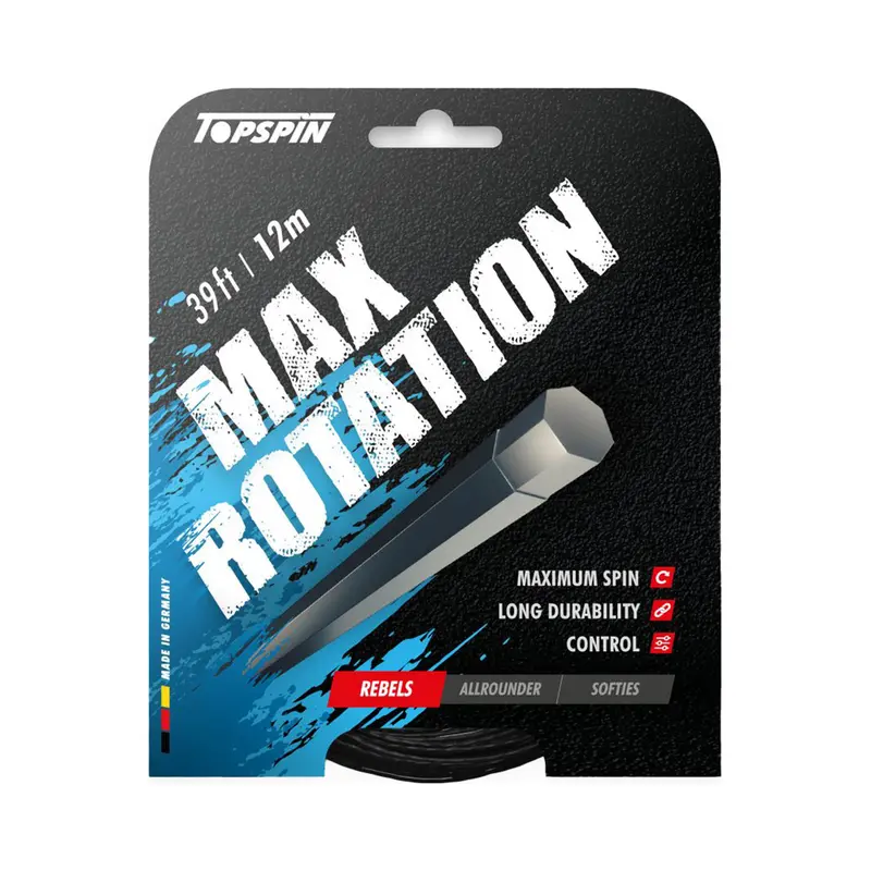 Max Rotation 12m Cordage En Garniture-Noir