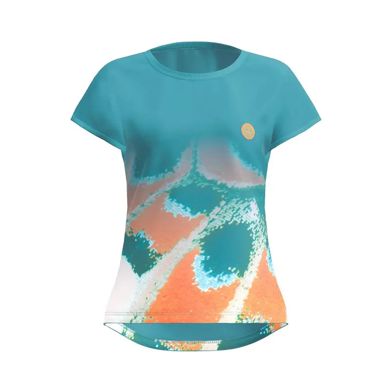 Melbourne 2025 T-shirt Filles-Bleu Petrol, Orange