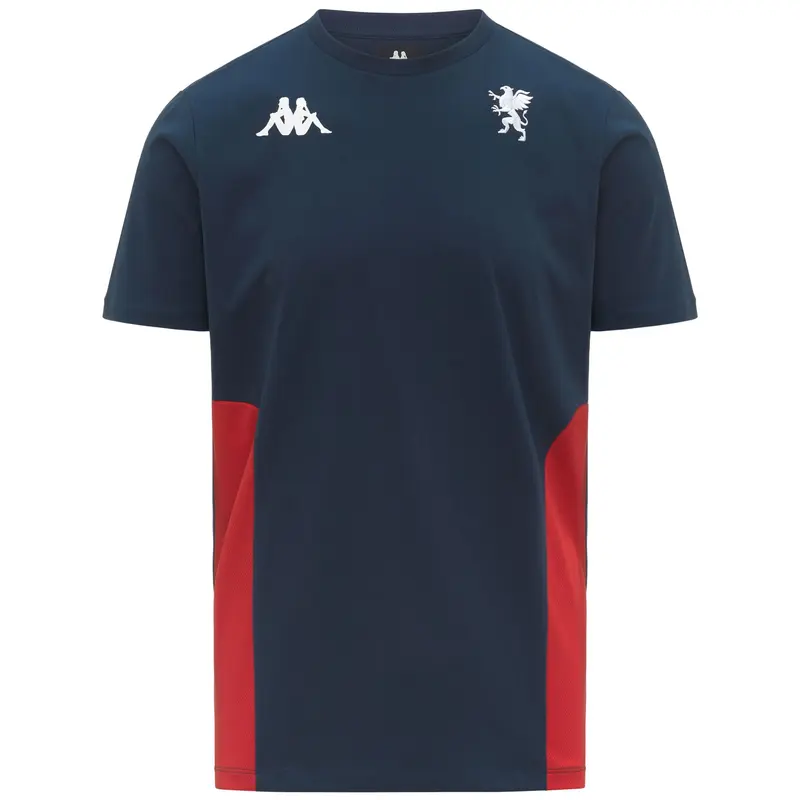 MILLIDO GENOA - T-Shirts & Top - T-Shirt - Man - Blue Dk-Red Blaze