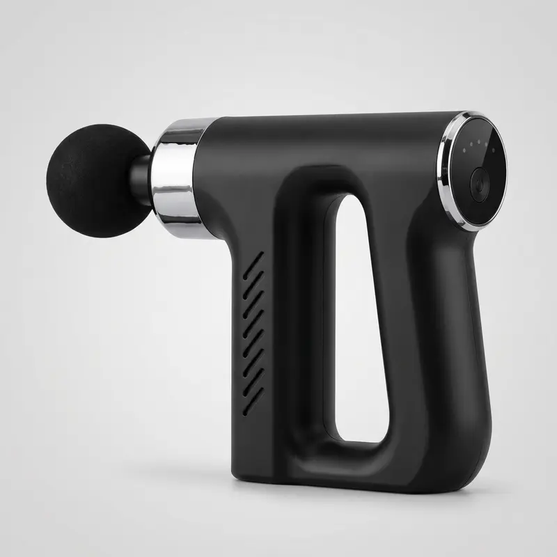Mini pistolet de massage portable — 5 niveaux, 4 têtes