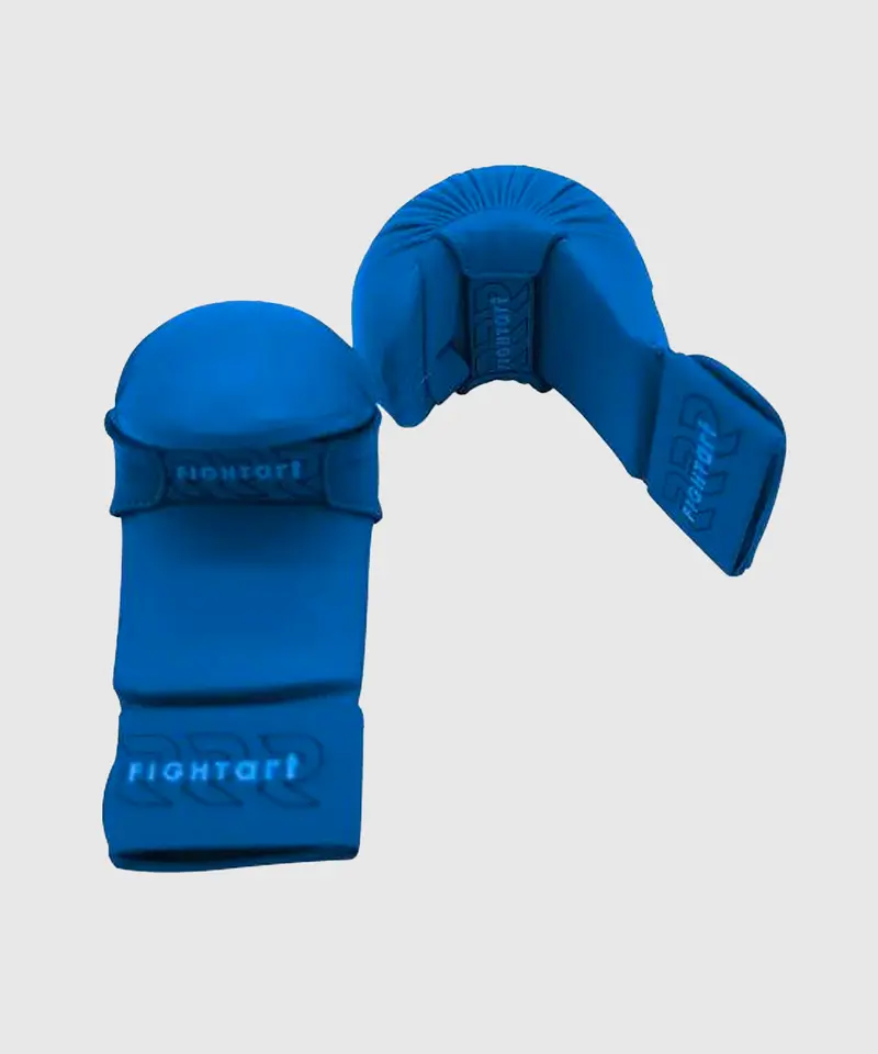 Mitaine De karaté Entraînement Et Compétition Fight Art - Modèle Intégral - Bleu