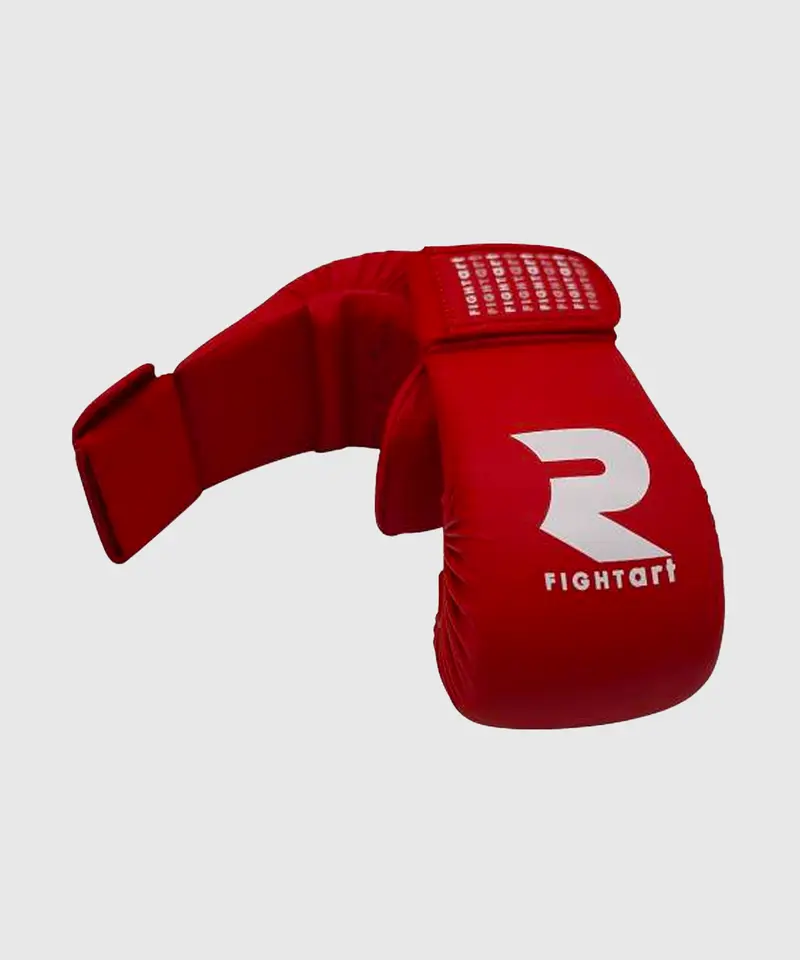 Mitaine de karaté entraînement et compétition Fight Art - Modèle intégral - Rouge