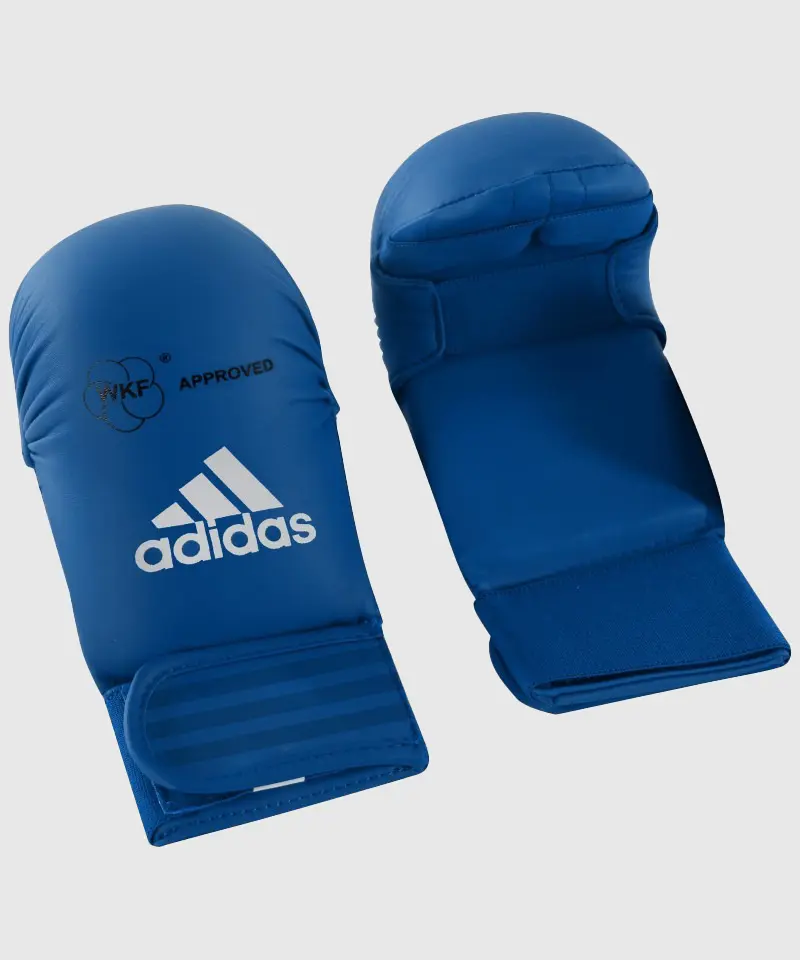 Mitaines Karaté Wkf Sans Pouce Adidas - Bleu