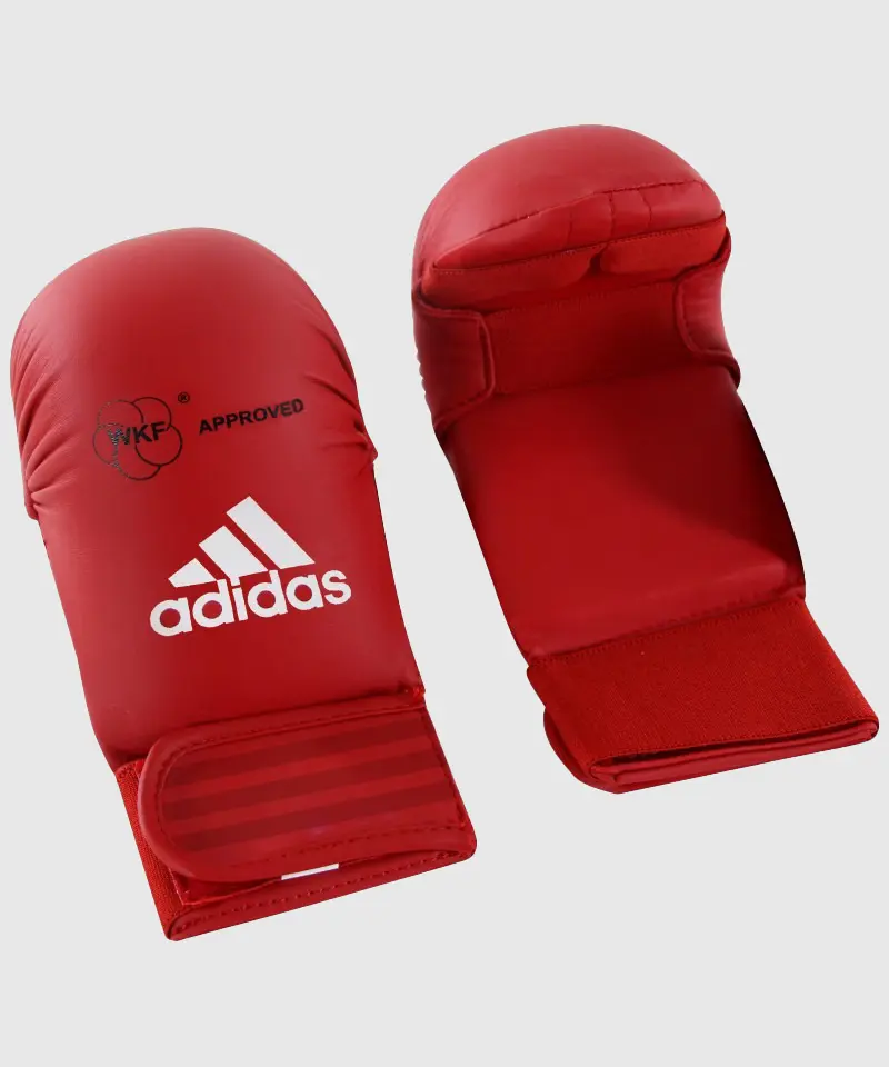 Mitaines Karaté Wkf Sans Pouce Adidas - Rouge