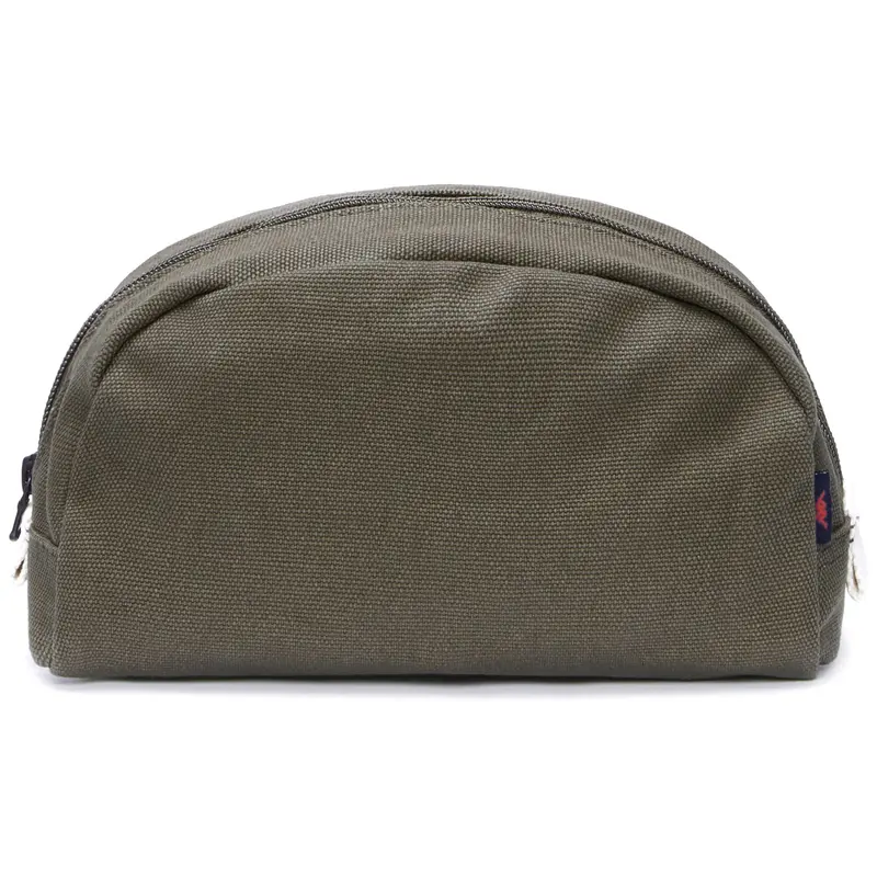 MOGWAI CANVAS - Small Accessories - Beauty Case - Unisex - Green Military-White Natural