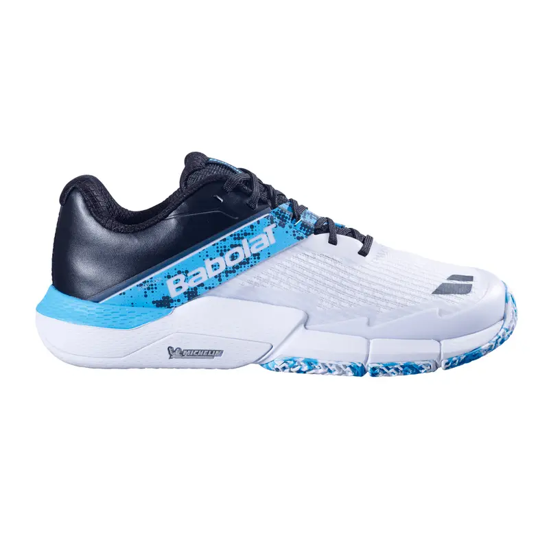 Movea 2 Chaussures Padel Hommes-Blanc,Bleu Clair