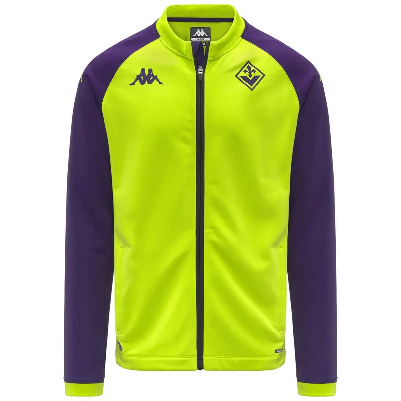 MOXUNA PRO FIORENTINA - Fleece - Jacket - Man - Green Acid-Violet Md