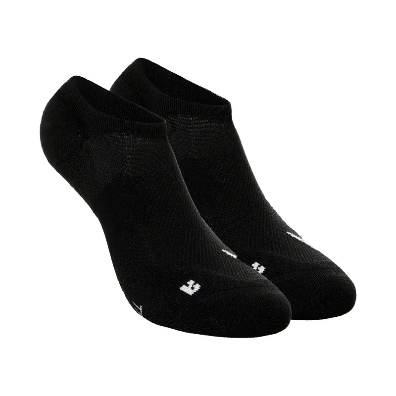 Multiplier Running No-Show Chaussettes De Running Pack De 2 Unités-Noir,Blanc