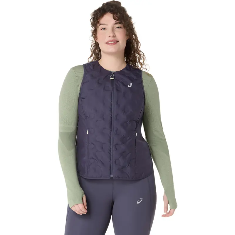 Nagino Padded Gilets De Course Femmes-Bleu Gris