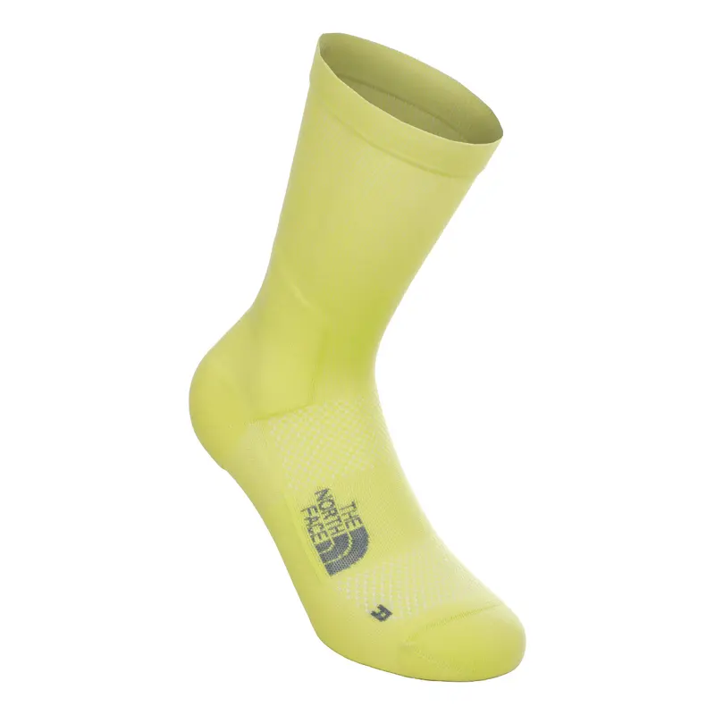 Never Stop Crew Chaussettes de running Unisex - jaune lemon, gris