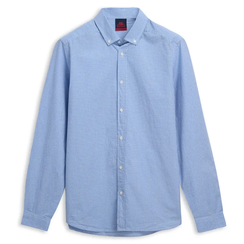 NICABAR - Shirts - Button Down - Man - White-Azure check