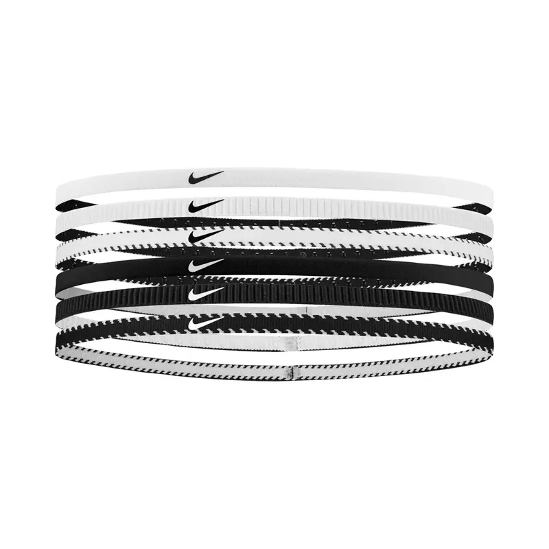 Nike Flex Classic Slim Bandeau Pack De 6-Blanc,Noir