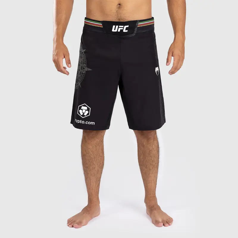 Noche UFC by Venum Authentic Fight Night Short de Combat pour homme - Coupe Longue - Noir