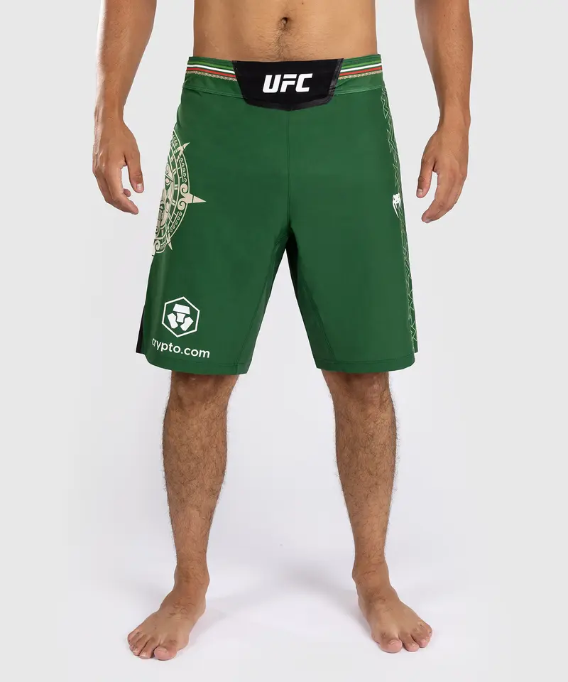 Noche UFC by Venum Authentic Fight Night Short de Combat pour homme - Coupe Longue - Vert