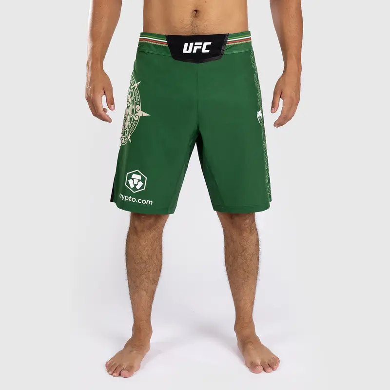Noche UFC by Venum Authentic Fight Night Short de Combat pour homme - Coupe Longue - Vert