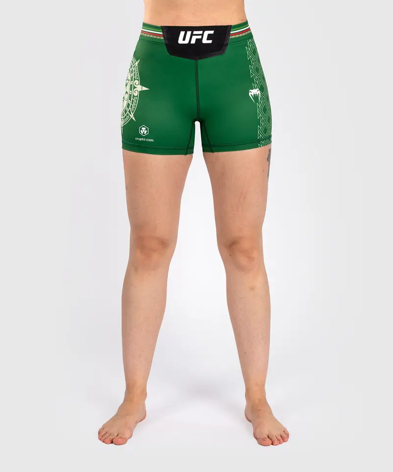 Noche UFC by Venum Authentic Fight Night Short de compression pour Femmes - Coupe courte - Vert