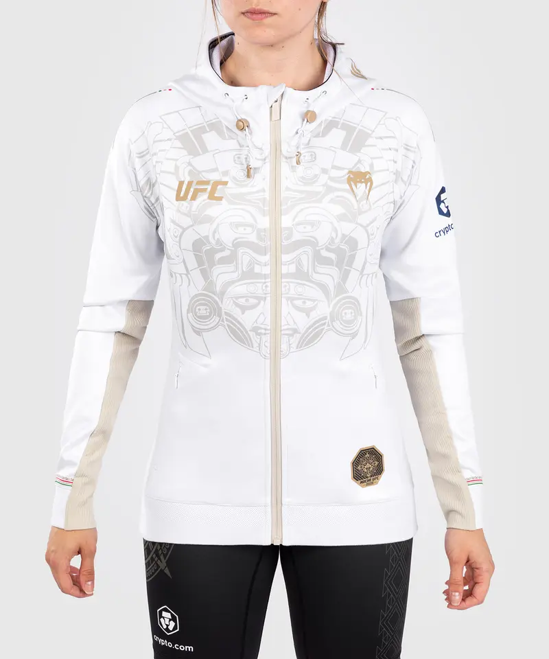 Noche UFC by Venum Authentic Fight Night Sweat à capuche pour femme - Blanc