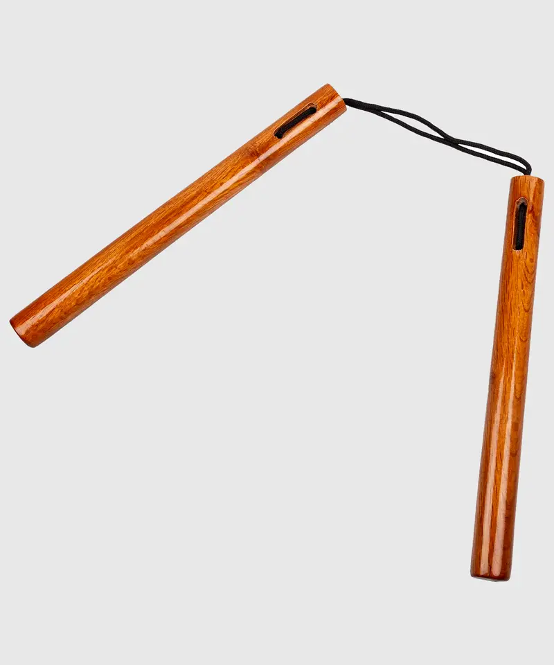 Nunchaku bois corde rond Metal Boxe