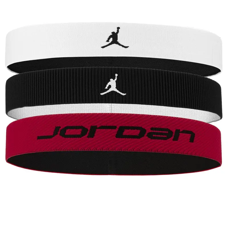 Pack 3 Bandeaux élastique Sport Wide Jordan WhiRedBla