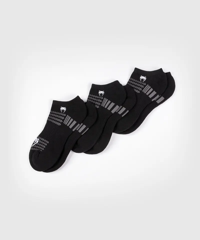 Pack de 3 Paires de Socquettes Venum Vector - Noir/Gris