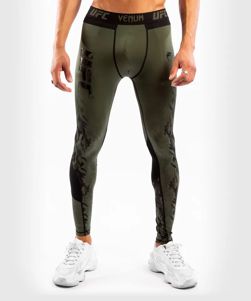 Pantalon de Compression Homme UFC Venum Authentic Fight Week - Kaki