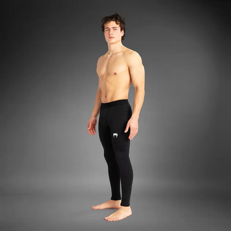 Pantalon de compression pour hommes Venum Contender - Noir/Blanc