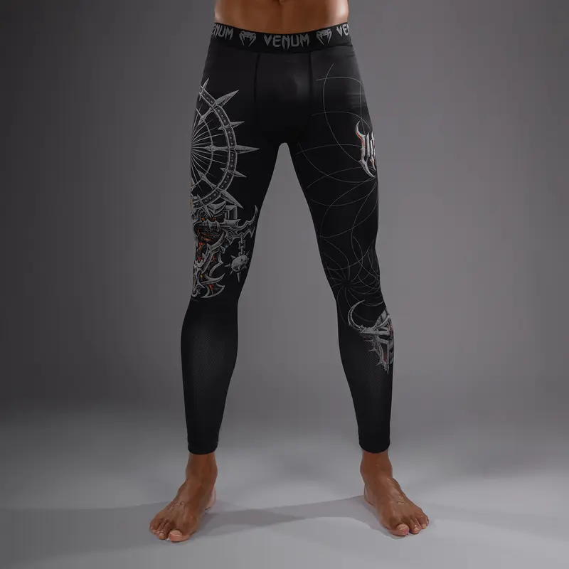 Pantalon de Compression pour Hommes Venum Gladiator 5.0 - Noir/Argent